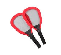 GALPADA 5pcs Sports Red Paddle Ball Racket Beach Racket with Badminton and Ocean Balls for Outdoor Indoor Play Lightweight Exercise Gift Random Color