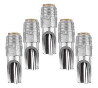 GALPADA 5pcs Stainless Steel Pig Water Feeding Tool Nozzles for Automatic Drinking and Water Conservation, Suitable for Piglets and Pigs in Farming and Husbandry