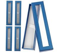 GALPADA 5pcs Transparent Window Pen Packing Boxes Durable Paper Pen Case for Wrapping for Sharing with Family Friends for Holidays Special Occasions