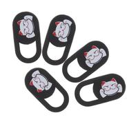 GALPADA 5Pcs Universal Camera Privacy Covers for Laptop, Tablet Smartphone - Ultra-Thin Webcam Lens Protective Shield with Cartoon Lucky Cat Design for Visual Security