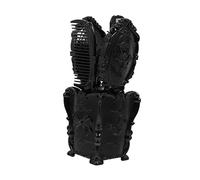 GALPADA 5pcs Vanity Mirror Set Hair Brush Comb Detangling Set Desktop Storage Holder Vintage Dresser Decorative Mirror Comb
