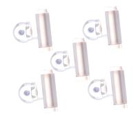 GALPADA 5Pcs White Suction Cup Toothpaste Extruder Creative Hanging Manual Toothpaste Squeezer for Bathroom Use Multi Function Facial Cleanser Dispenser Easy Wall Mount Design