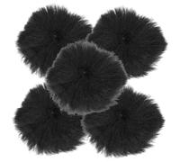 GALPADA 5pcs Windproof Mic Cover Furry Mic Cover Microphone Windscreen Recording Accessory for Microphones Protective