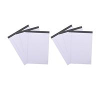 GALPADA 6 Books Legal Notepads for Work and School, Wide-ruled Lined Paper Pads 30 Sheets Each, User-friendly Design White Paper Legal Pads for Business Meetings and Note Taking