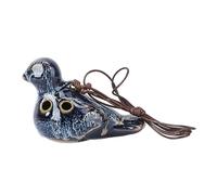 GALPADA 6-hole Ceramic Bird-shaped Ocarina Music Instrument with Cord, Portable Wind Flute for Beginners and Professional Performance, Suitable for Music Practice and Decoration Random Random Color