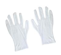 GALPADA 6 pairs White Long Cotton Work Gloves Extended Elastic Wrist Protection for Industrial Factory Electronics Inspection and Ceremonial Use