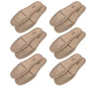 GALPADA 6 Pairs Winter Felt Insoles for Boots Thick Warm Cuttable Shoe Inserts with Insulation and Cushioning for Extended Standing in Cold Seasons Khaki