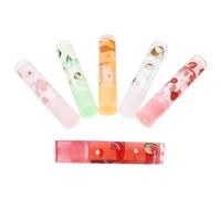 GALPADA 6 Pcs Fruit Flavored Lip Protectors Moisturizing Transparent Lip Gloss for Dry Suitable for Boys Women Men