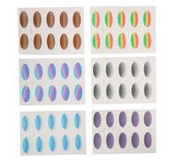 GALPADA 6 Sheets Gradient Eyeshadow Stickers for Women Eye Makeup Tape Easy No-skill Application Festival Cosplay Eye Decoration