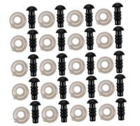 GALPADA 600pcs Black Safety Eyes with Spacers for Crafting Sturdy Plastic Doll Eyes for Amigurumi Crochet Plush Bears and Stuffed Doll Making Kit