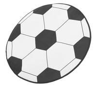 GALPADA 60cm Football Pattern Desk Ground Mat Non-slip Soundproof Office Chair Carpet Protector for Living Room Bedroom Floor