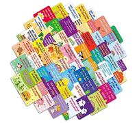 GALPADA 60pcs Cute Encouragement Note Cards for Lunchboxes Fun Question Cards for Birthday Party Favors Mini Postcards for Lunch Bags and School Activities