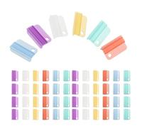 GALPADA 60pcs Hanging File Folder Tabs Plastic Colored Tabs for Hanging Folders Efficient File Identification Quick Access to Information Suitable for Schools and Archive Rooms