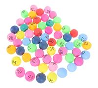 GALPADA 60PCS Plastic Number Balls for Raffle Drawing Bingo Lottery Party Games Bright Entertainment Balls for Indoor Outdoor Activities