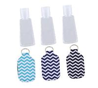 GALPADA 6pcs 30ml Hand Bottle Cover Set with Wave Pattern Small Bottle Sleeve Protective Case for Travel Outdoor Use