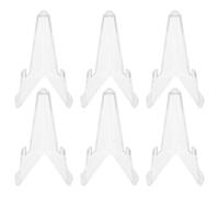 GALPADA 6pcs Acrylic Display Racks Triangle Holders for Coin and Badge Display Elegant Practical Desktop Stands with Protective Support for Watches and Jewelry