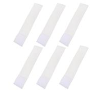 GALPADA 6pcs Adjustable Soccer Captain Armband for Athletes in Training Sessions, White Nylon Elastic Football Arm Band with Flexible Fit and Plain DIY Design for Ages