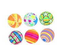 GALPADA 6Pcs Colorful Inflatable Beach Balls for Fun for Pool Parties Water Games and Chasing Activities Easy to Inflate and Safe for Indoor Outdoor Use