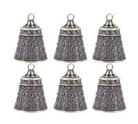 GALPADA 6pcs Copper Craft Keychain Decoration Vintage Lection Bell Decor Does Not Fade Does Not Change Colour Chic DIY Production Hanging Art Pendant