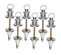 GALPADA 6pcs Copper Pendulum for Divination with Chain Amethyst Pendulum Board Compatible Balancing Spiritual Answers Dowsing Hanging Pendants for Witchcraft and Healing Rituals