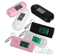 GALPADA 6Pcs Digital Keychain Watches for Students Nurses Luminous Portable Electronic Pocket Watches Accurate Timekeeping for Exams Work Study Compact Design