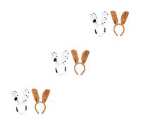GALPADA 6pcs Dog Ear Costume Accessory Animal Ear Headband for Halloween Comfortable Headdress Unique Design for Cosplay and Parties