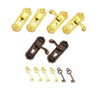GALPADA 6Pcs Dollhouse Retro Decorative Hardware Accessories Sturdy Metal Construction Compact and Portable for Dollhouse Decor