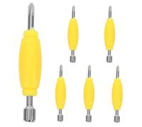 GALPADA 6Pcs Dual Tip Mini Screwdriver for Fingerboard Repair Precision Tool for Wheel Bearing Replacement and Maintenance Comfortable Grip Fingerboard Tool Kit