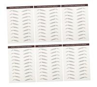 GALPADA 6pcs Eyebrow Stickers for Natural Look Easy Application for Makeup Lovers Beauty Bloggers Transform Your Look Instantly
