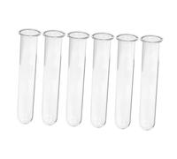 GALPADA 6pcs Glass Test Tube Vases for Plant Propagation and Flower Arranging Hydroponic Glass Containers for Home and Office Rustic Decorative Vases for Floral Displays