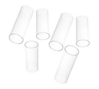 GALPADA 6pcs Guitar Slide Ring Portable Ergonomic Electric Guitar Slide Bars for Travel Performance Practice Made of Glass for Acoustic String