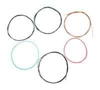 GALPADA 6pcs Guitar Strings Colorful Design Metal Pure Sound Reliable String Set for Classical Guitar Performance Practice Essential Acoustic Accessories