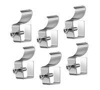 GALPADA 6pcs Heavy Duty Steel Vinyl Siding Hooks No Needed Outdoor Wall Mount Clips for Blink and Compatible Security Cameras Rust Resistant Siding Hangers for Vinyl and Aluminum Panels