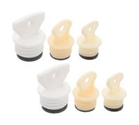 GALPADA 6pcs Hot Water Bottle Cap Replacement Plugs Set Rubber Sealing Rings, Hot Water Bag Lid Stoppers for Winter Use, Compatible Medium, Large, Small Bottle Mouths