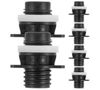 GALPADA 6pcs Inflatable Boat Valve Adapter Kit with Pvc Material, Fast Inflation and Portable Design, Compatible with Paddle Board and Inflatable Boat for Outdoor Water Sport Use