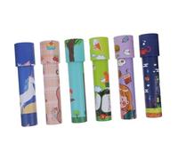 GALPADA 6Pcs Large Cartoon Kaleidoscope for Paper Material Lightweight Portable Fun Educational Birthday Party Favours for Boys