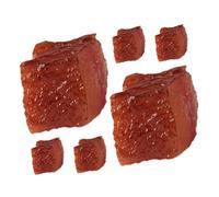 GALPADA 6pcs Lifelike Beef Block Models Fake Meat Simulation Food Decoration for Kitchen Restaurant Photography Teaching Props Non Rotting Meat Display
