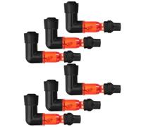 GALPADA 6pcs Light-up Spark Plug Cap, Ignition Cap with Fine Conductivity, for ATV 50cc 70cc 90cc 110cc 125cc 140cc 150cc 160cc 200cc 250cc Engines