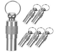 GALPADA 6pcs Lost Dog Name Tags Premium Aluminum Collar Tubes with Hollow Design for Address Insert Rust Resistant Pet Identity Tags for Cats Puppies Preventing Loss