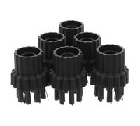 GALPADA 6pcs M8 Steam Cleaner Brush Heads Set with Nylon Bristles, Multipurpose Replacement for Floor, Grout, Upholstery, and Window Cleaning Accessories for Household Steam Mop