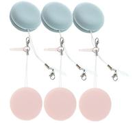 GALPADA 6pcs Macaron-Shaped Electronic Lens Cleaning Wipes for Eyeglasses Phone Screens Laptops Cloth Material Portable and Reusable Lens Cleaner