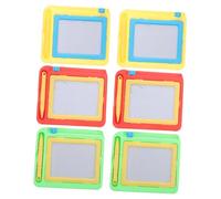 GALPADA 6pcs Magnetic Drawing Boards for Safe Premium Plastic Educational Sketch Pads Lightweight Erasable Doodle Boards for Creativity and Learning Birthday Gift Red Yellow Green