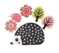 GALPADA 6pcs Magnetic Needle Minders Cute DIY Needle Keeper Cross Stitch Sewing Storage Organizers with Adorable Vintage Design for Hand Sewing and Crafting Random Color