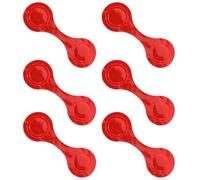 GALPADA 6pcs Magnetic Reflector Clips Warning Reflective Clips for Schoolbag Backpack Boys and Girls Clothing Pvc Material