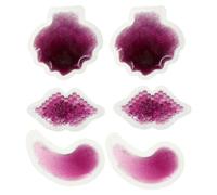 GALPADA 6pcs Mini Gel Ice Pack Cold Compress Precision Production Instant Relief PVC Cool Soothing Gel Lips-Shaped Design for Health Fairs Doctor's Offices