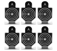 GALPADA 6pcs Mini Metal Train Targets Set for Training and Practice, Outdoor Educational Tool to Enhance Skills, Sturdy Metal Material for Target Games and Shooting Accessories