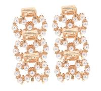 GALPADA 6pcs Mini Pearl Hair Clips for Durable Small Claw Clips Non Slip Design for Makeup Cooking Face Washing Fashionable Hair Accessories