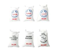GALPADA 6pcs Miniature Dollhouse Kitchen Food Baking Accessories for Realistic Mini Flour Salt Potato Sugar Bags Doll House Decor and Photography Prop