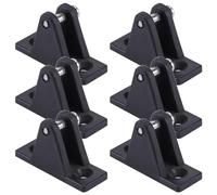 GALPADA 6pcs Nylon Boat Deck Hinge Mountain-shaped Structure, Flat Mount Bimini Top Hardware Kit for Boat Canopy Setup, Highly Compatible Fit Design and Enhanced Stability for Leisure