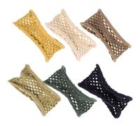 GALPADA 6pcs Nylon Elastic Hair Ties for Thick Heavy and Curly Hair Not Easy to Break for Women's Mother's Day or Themed Party